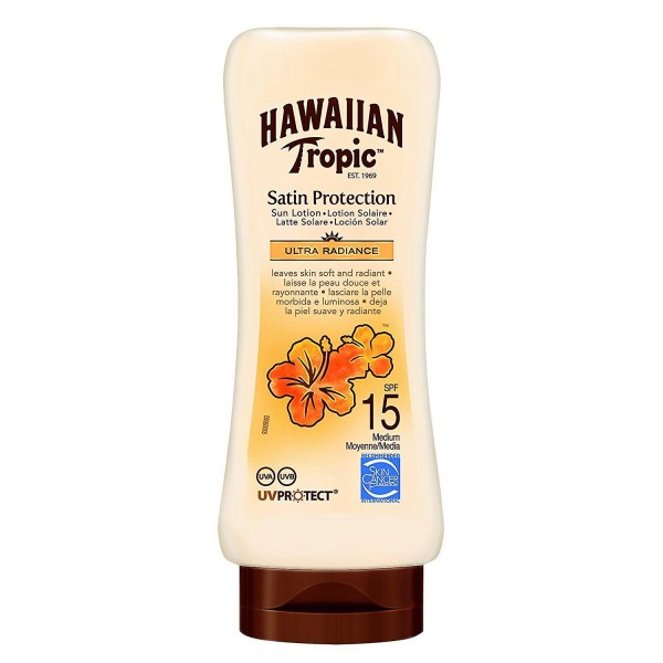 Hawaiian tropic satin protection ultra radiance spf15 sun lotion 180ml