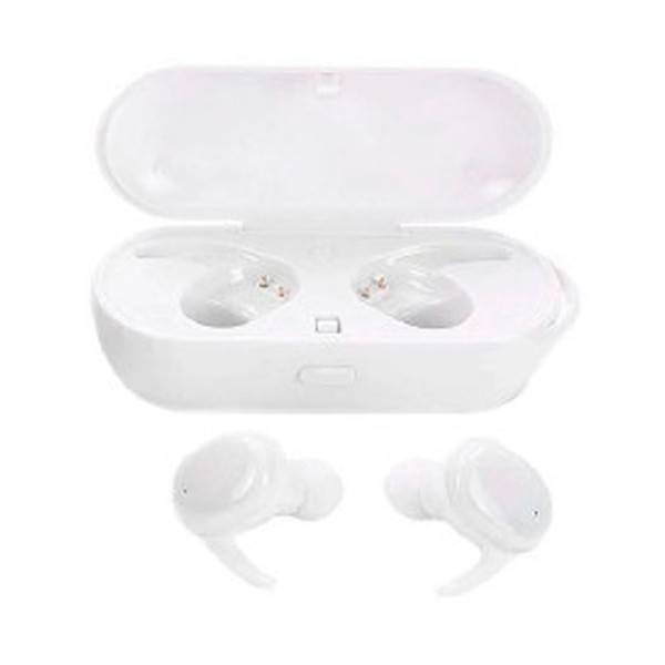 Lauson eh226 blanco auriculares inalámbricos in-ear bluetooth diseño minimalista y compacto con estuche de carga