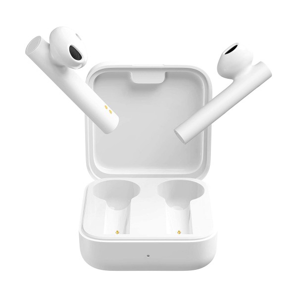 Xiaomi mi true wireless earphones 2 basic blanco auriculares inalámbricos con cancelación de ruido ambiental micrófono dual bluetooth con estuche batería