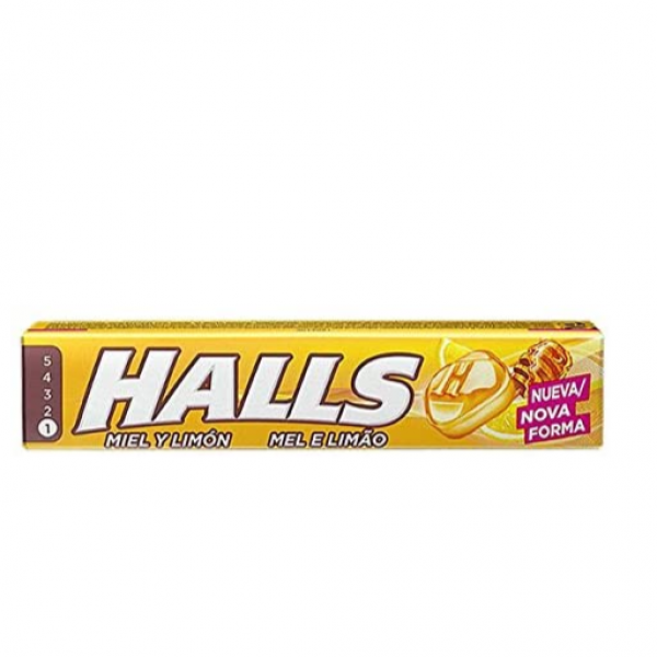 Halls Caramelos Miel y Limon Sin Azucar