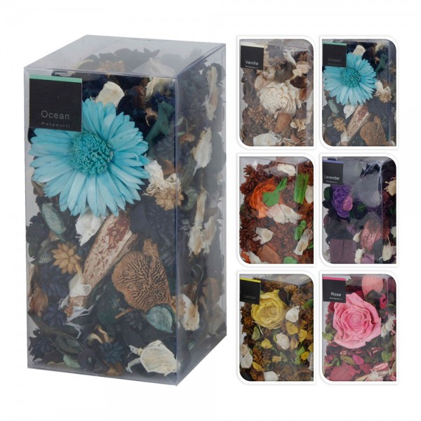 Caja 200 g flores con aroma modelos varios