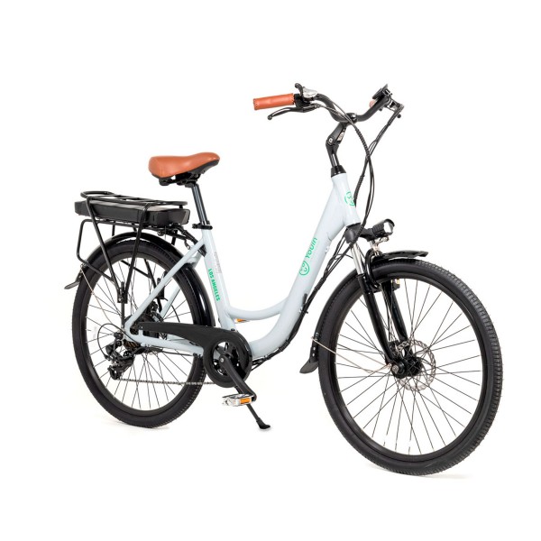 Youin you-ride los ángeles bicicleta eléctrica ruedas  texas 26" color blanco