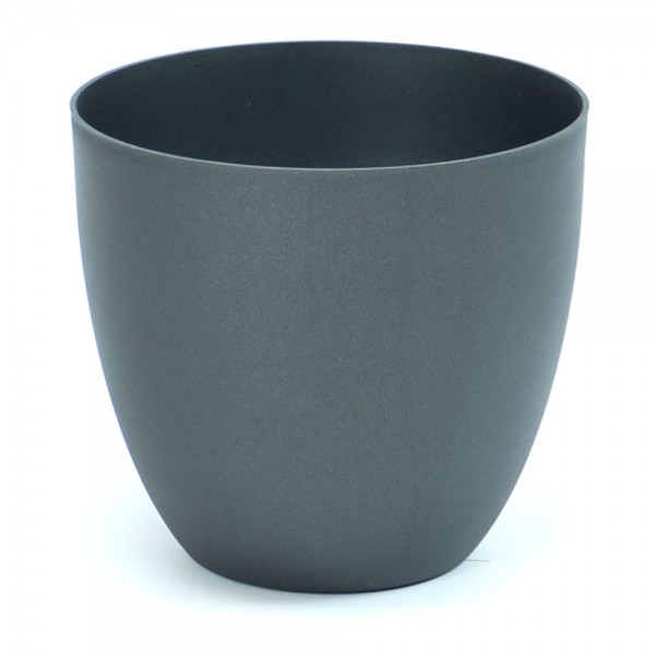 Maceta de inyección modelo cuenco color antracita ø38 cm