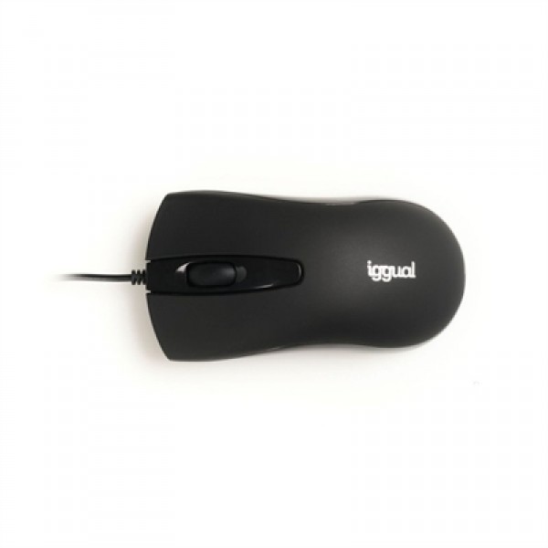 Iggual ratón óptico com-business-1200dpi negro