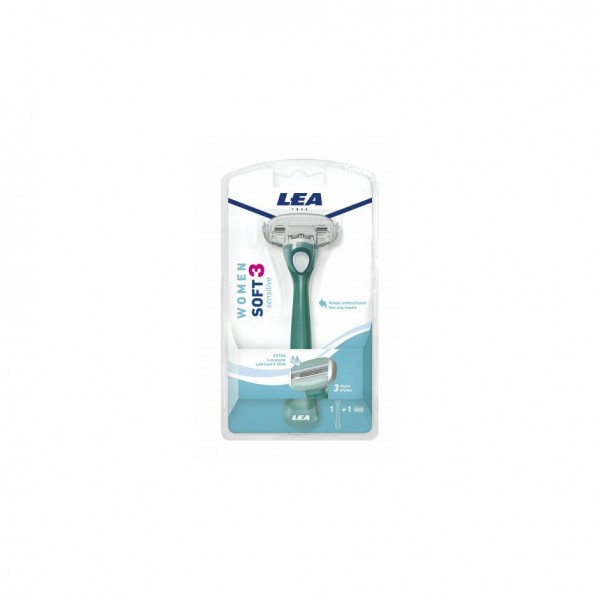Lea maquinilla woman soft 3 sensitive 1un
