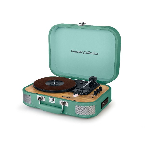 Muse mt-201wg bt usb verde tocadiscos estéreo / usb / bluetooth