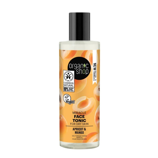 Organic shop apricot miracle tonico facial piel seca 150ml