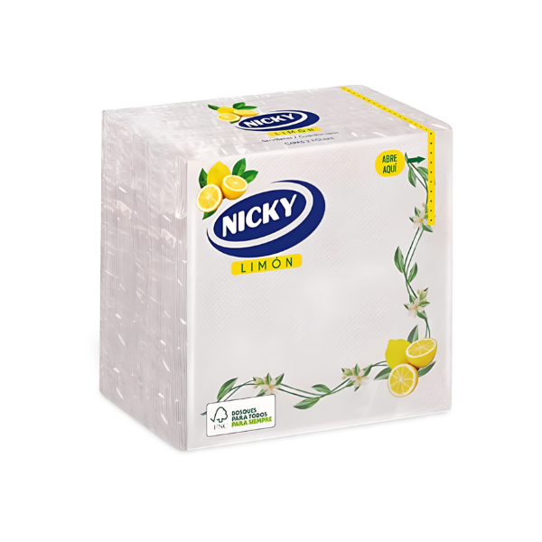Nicky servilletas Limón decorativas 65 unidades