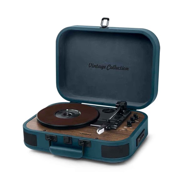 Muse mt-201 ob blue / tocadiscos con altavoces
