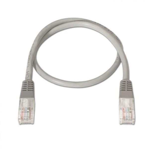 Aisens latiguillo rj45 cat.6 utp 50cm gris cobre
