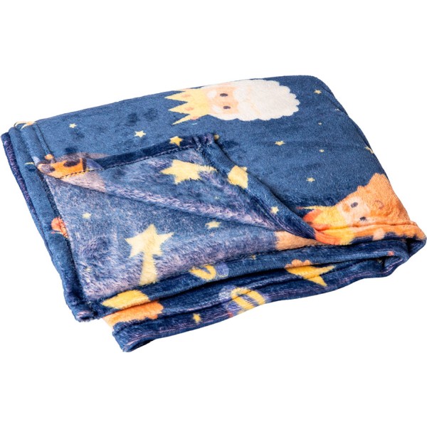 Manta polar navidad, 120 x 150 cm, reyes magos (pack 2 unidades)