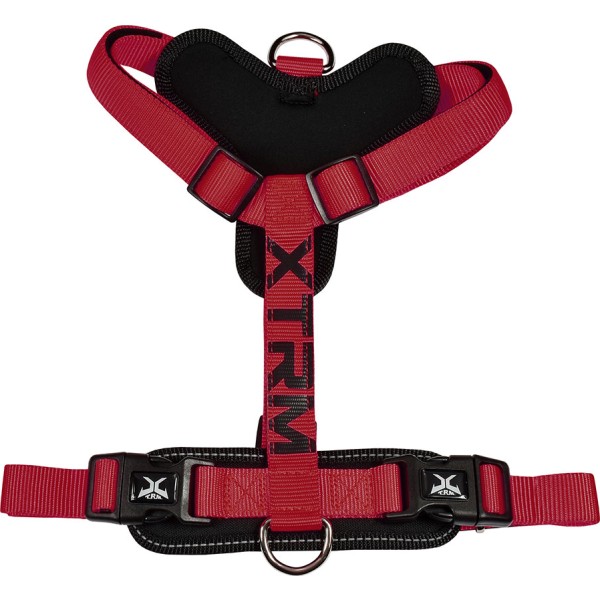Arnés x-trm cronos neon flash rojo/negro, t-s 15 mm x 35-60 cm