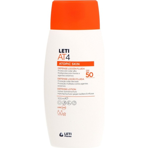 Letiat4 Defense Fotoprotector Piel Atópica Fluido Spf50+ 100ml