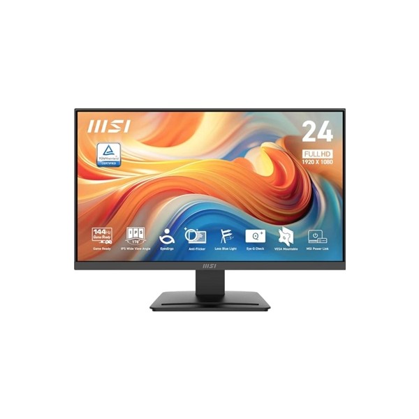 Msi mp251 e14l  monitor 24.5" ips 144h vga hdmi dp