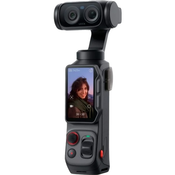 Insta360 luna ultra standard black / cámara gimbal 8k con óptica leica y estabilización 3 ejes