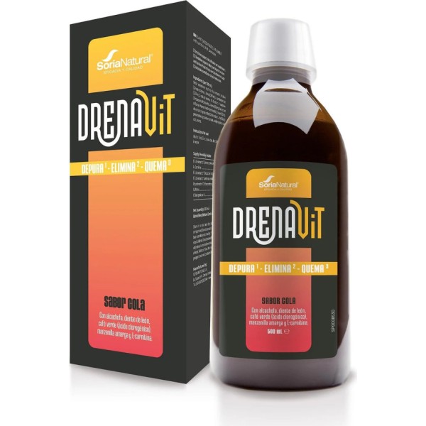 Soria Natural Drenavit Jarabe Drenante 500ml Sabor Cola