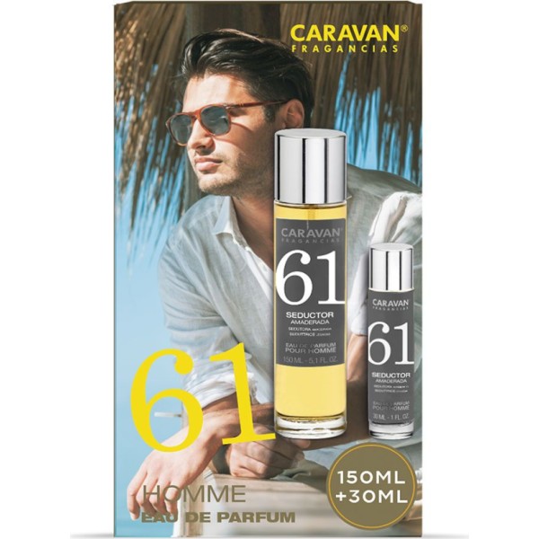 Estuche eau de parfum caravan nº 61, 150 + 30 ml señor