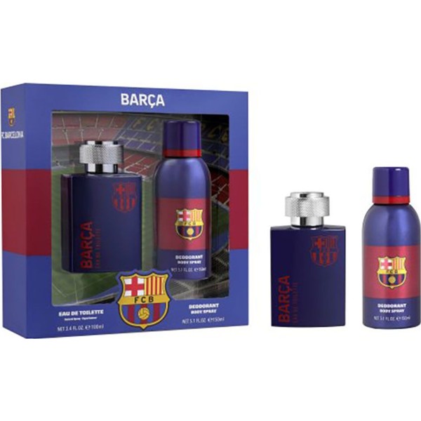Estuche fc barcelona con colonia 100 ml y desodorante en spray 150 ml