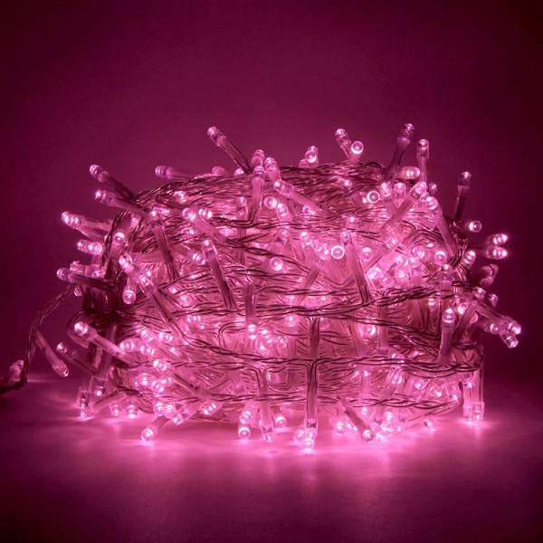 Guirnalda berry bulb multifunción, para uso exterior, luz roja, 500 leds, 10 m